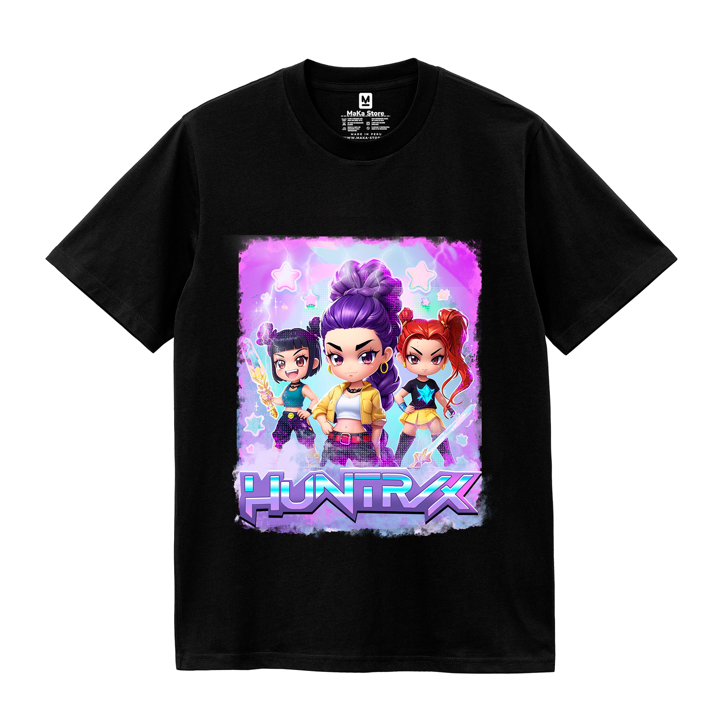 Polo Mini Modelo 2 Guerreras K-Pop (Demon Hunters - Huntrix)