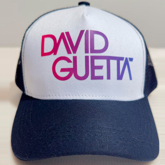 Gorra Con Ajustador Malla Azul - Letras David Guetta