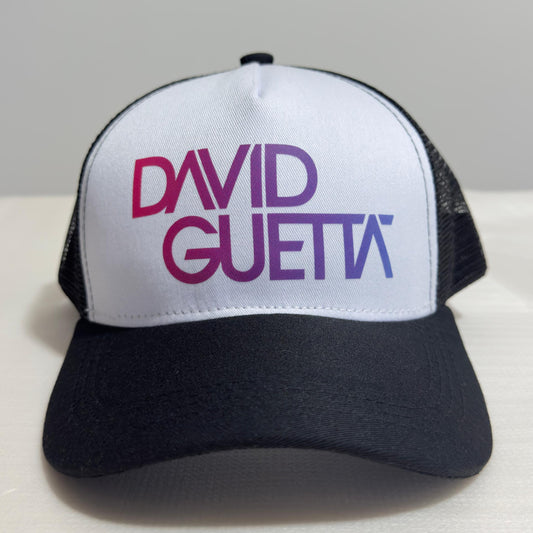 Gorra Con Ajustador Malla Negra - Letras David Guetta
