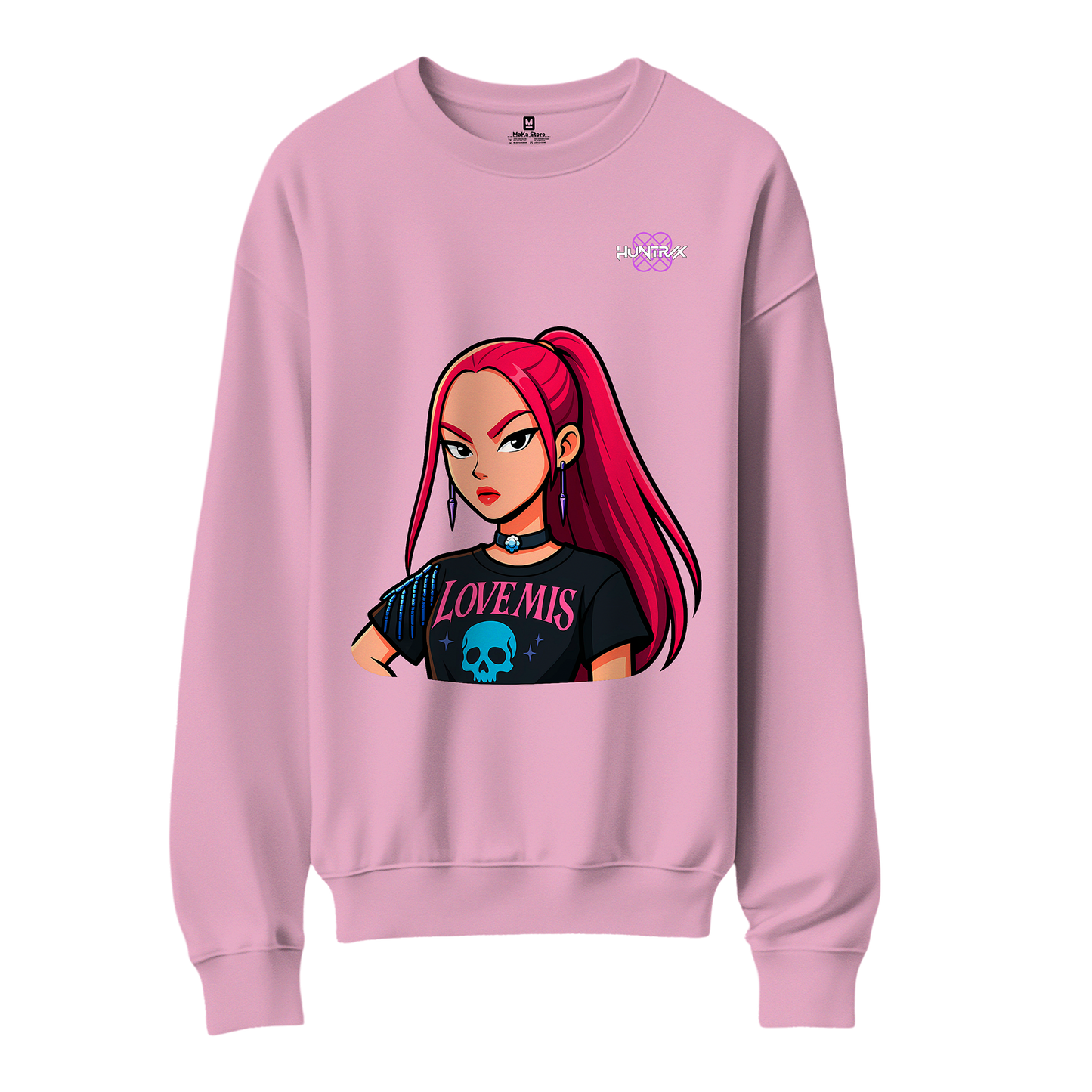 Polera Mira Cartoon Guerreras K-Pop (Demon Hunters - Huntrix)
