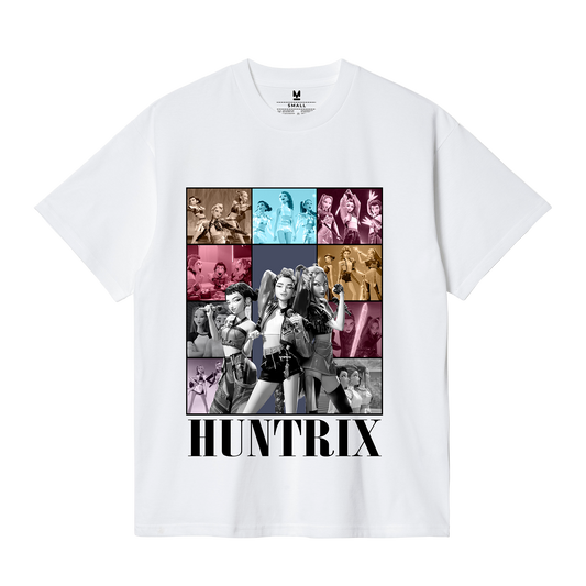 Polo Guerreras K-Pop Collage Gris (Demon Hunters - Huntrix)