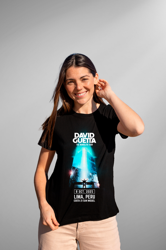 Polo negro David Guetta - The Monolith Tour (Corte princesa)