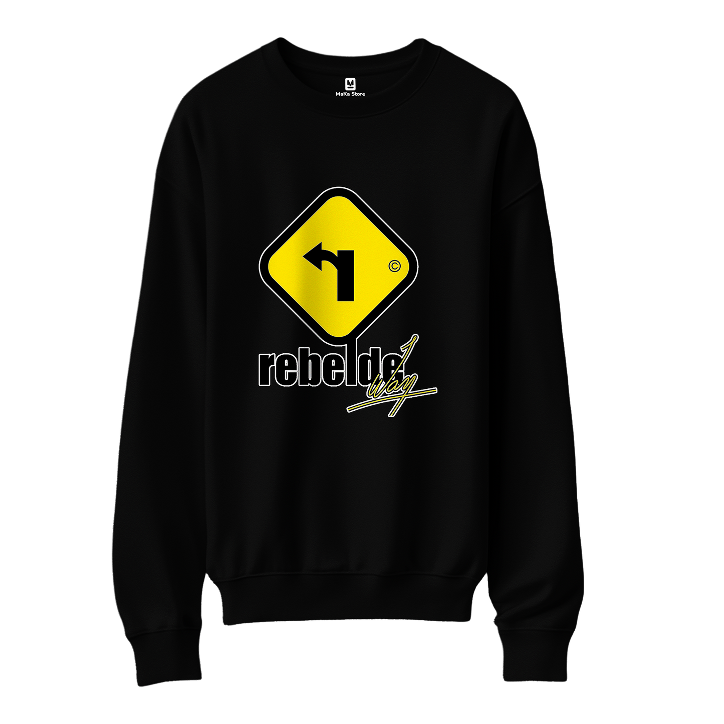 Polera Rebelde Way - Logo Amarillo