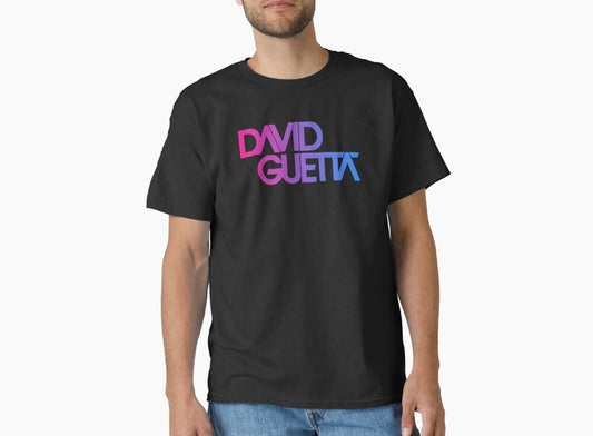 Polo Negro Letras David Guetta (Regular Fit)
