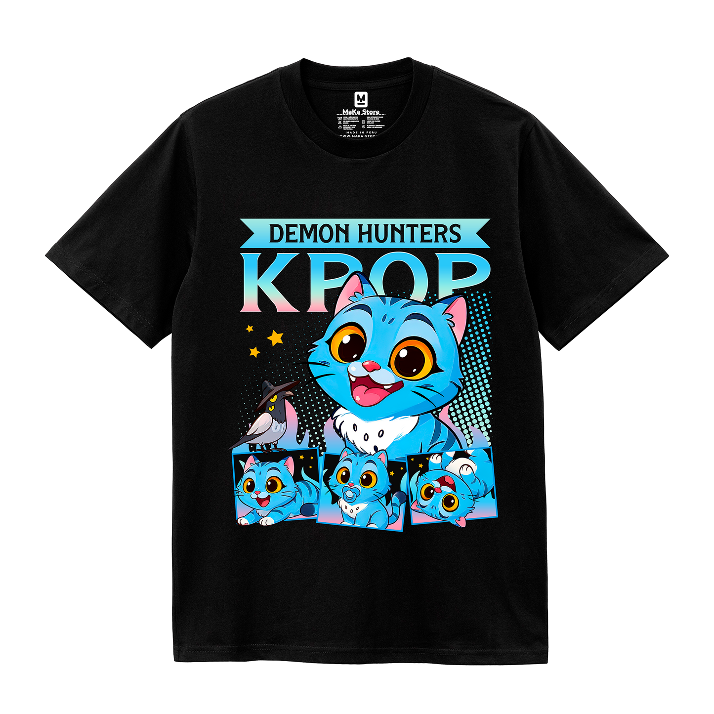 Polo Derpy Caricatura Guerreras K-Pop (Demon Hunters - Huntrix)