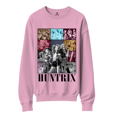 Polera Guerreras K-Pop Collage Gris (Demon Hunters - Huntrix)