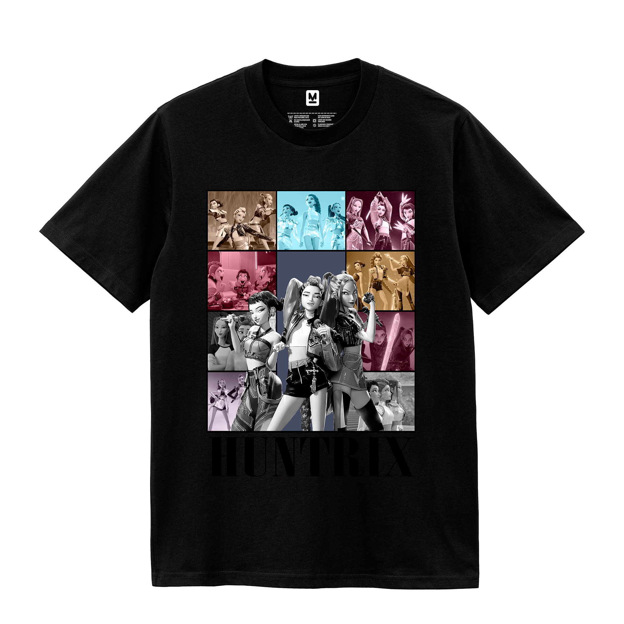 Polo Guerreras K-Pop Collage Gris (Demon Hunters - Huntrix)