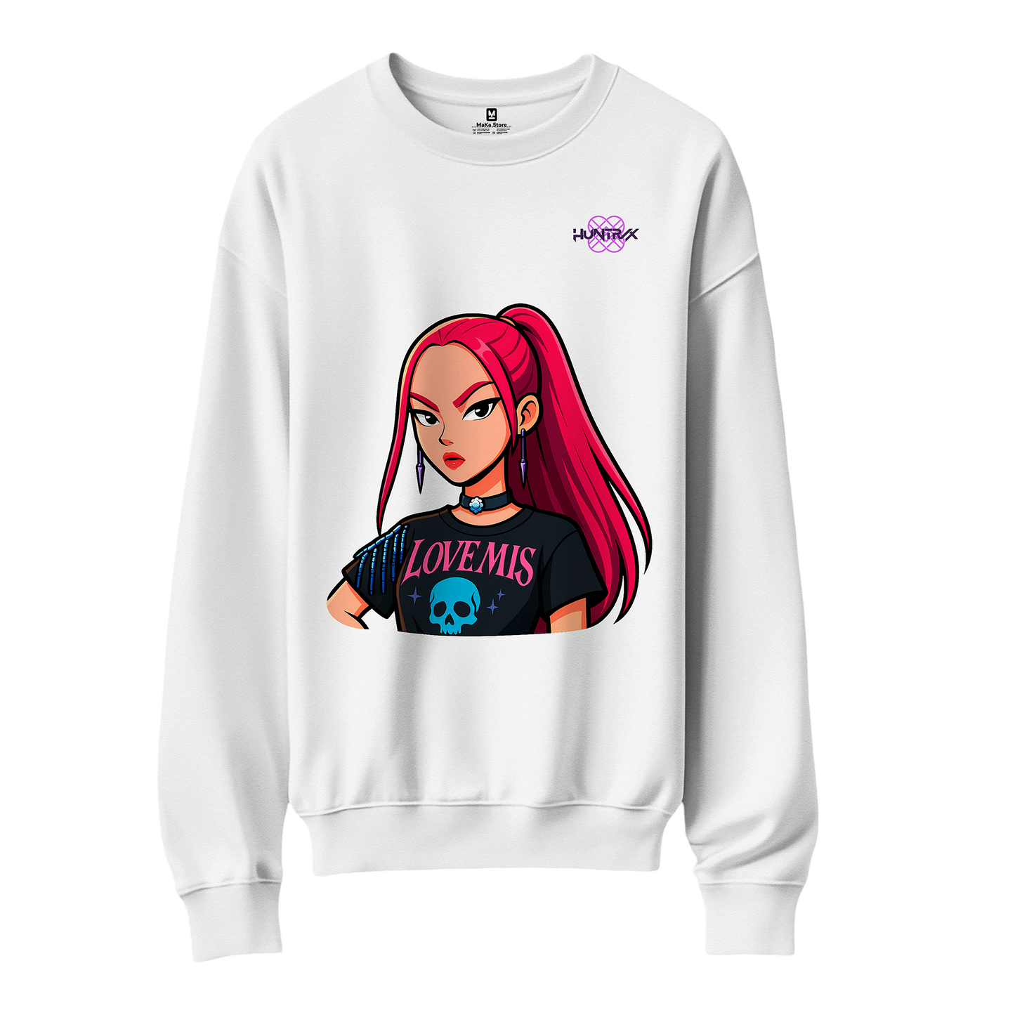 Polera Mira Cartoon Guerreras K-Pop (Demon Hunters - Huntrix)