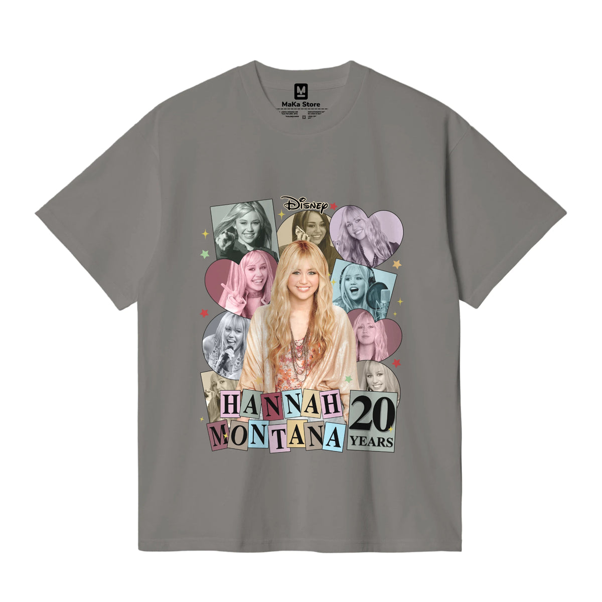 Polo Hannah Montana 20 años — Gris Claro