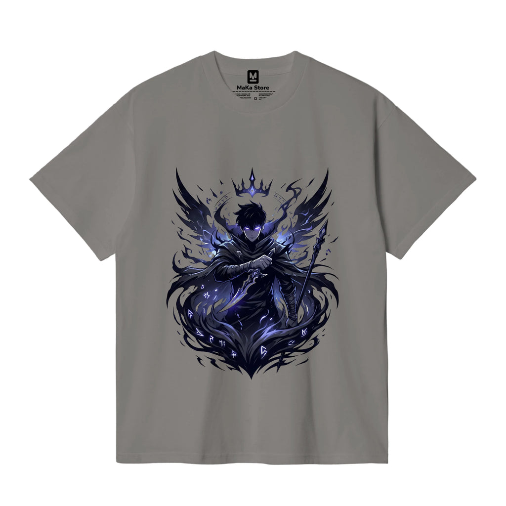 Polo Sung Jin-woo - Shadow Monarch — Gris Claro