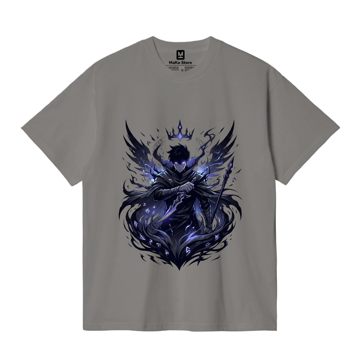 Polo Sung Jin-woo - Shadow Monarch — Gris Claro