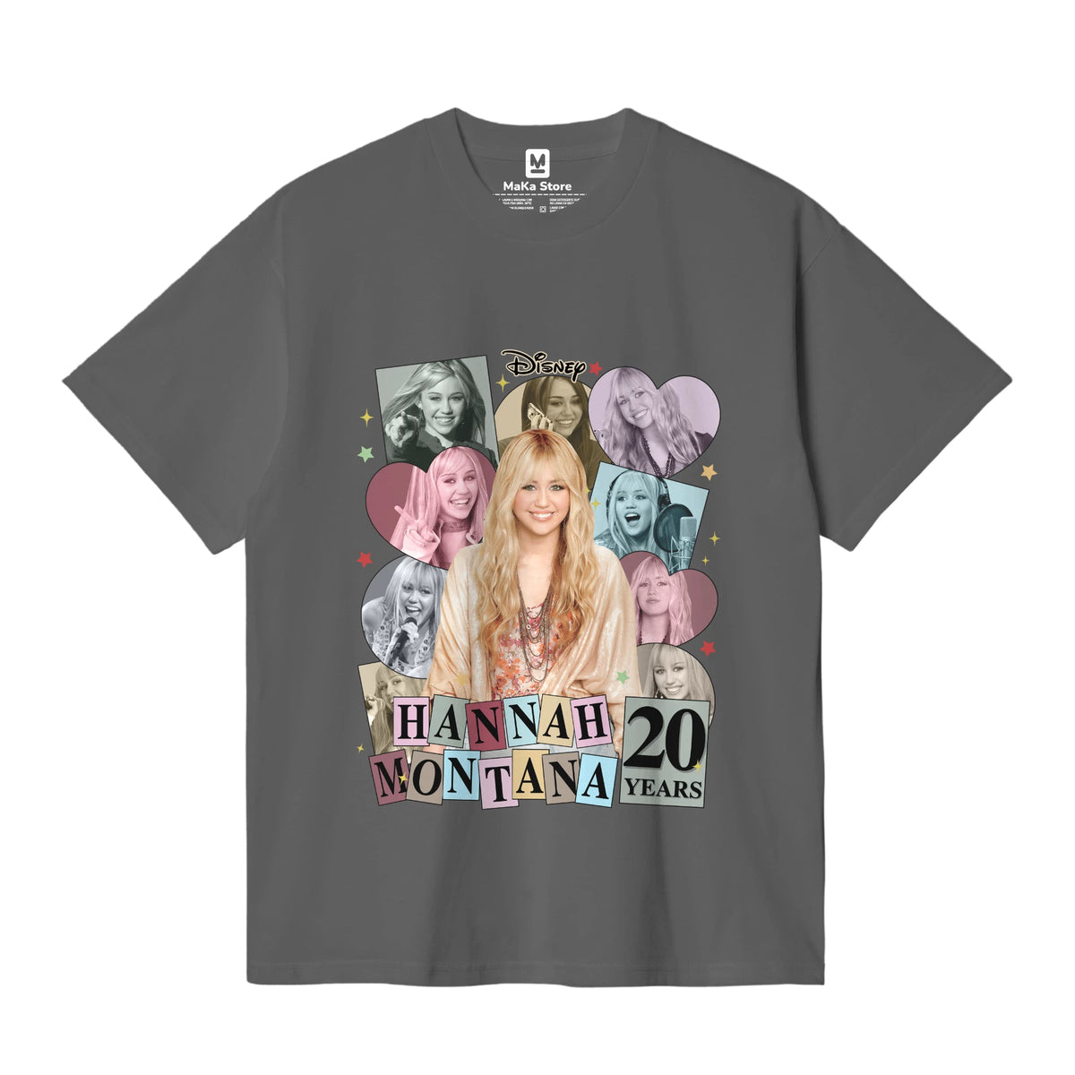 Polo Hannah Montana 20 años — Gris Grafito
