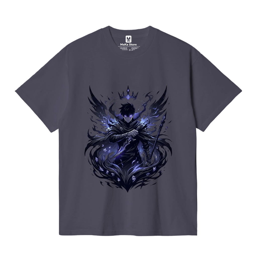 Polo Sung Jin-woo - Shadow Monarch — Gris Oscuro