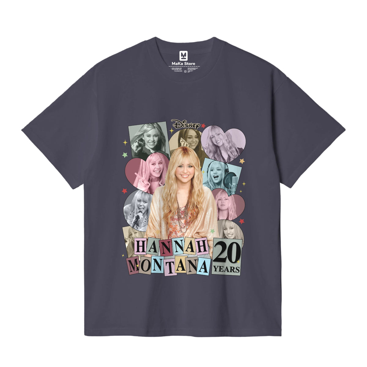 Polo Hannah Montana 20 años — Gris Oscuro