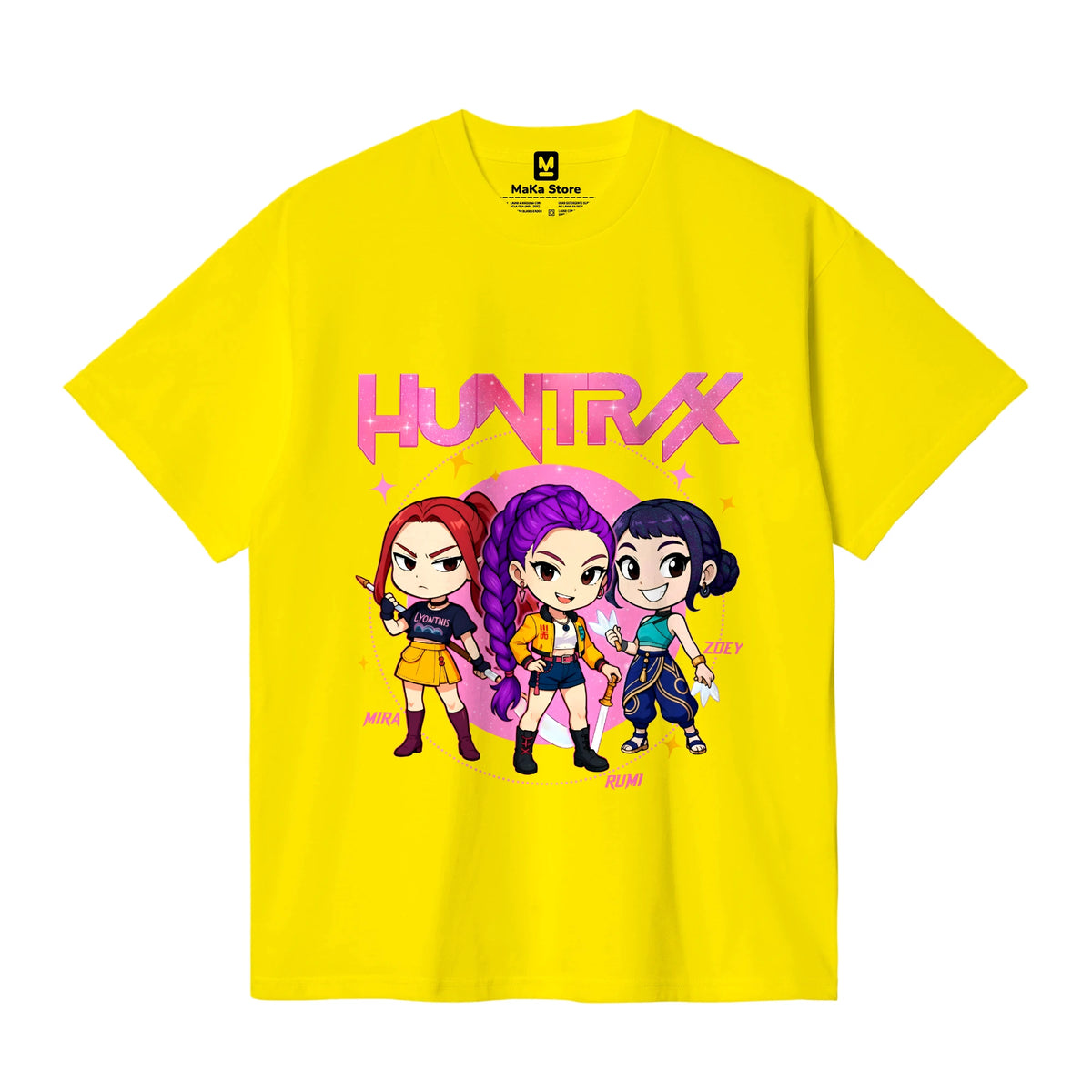 Polo Mini Guerreras K-Pop (Demon Hunters - Huntrix) — Amarillo