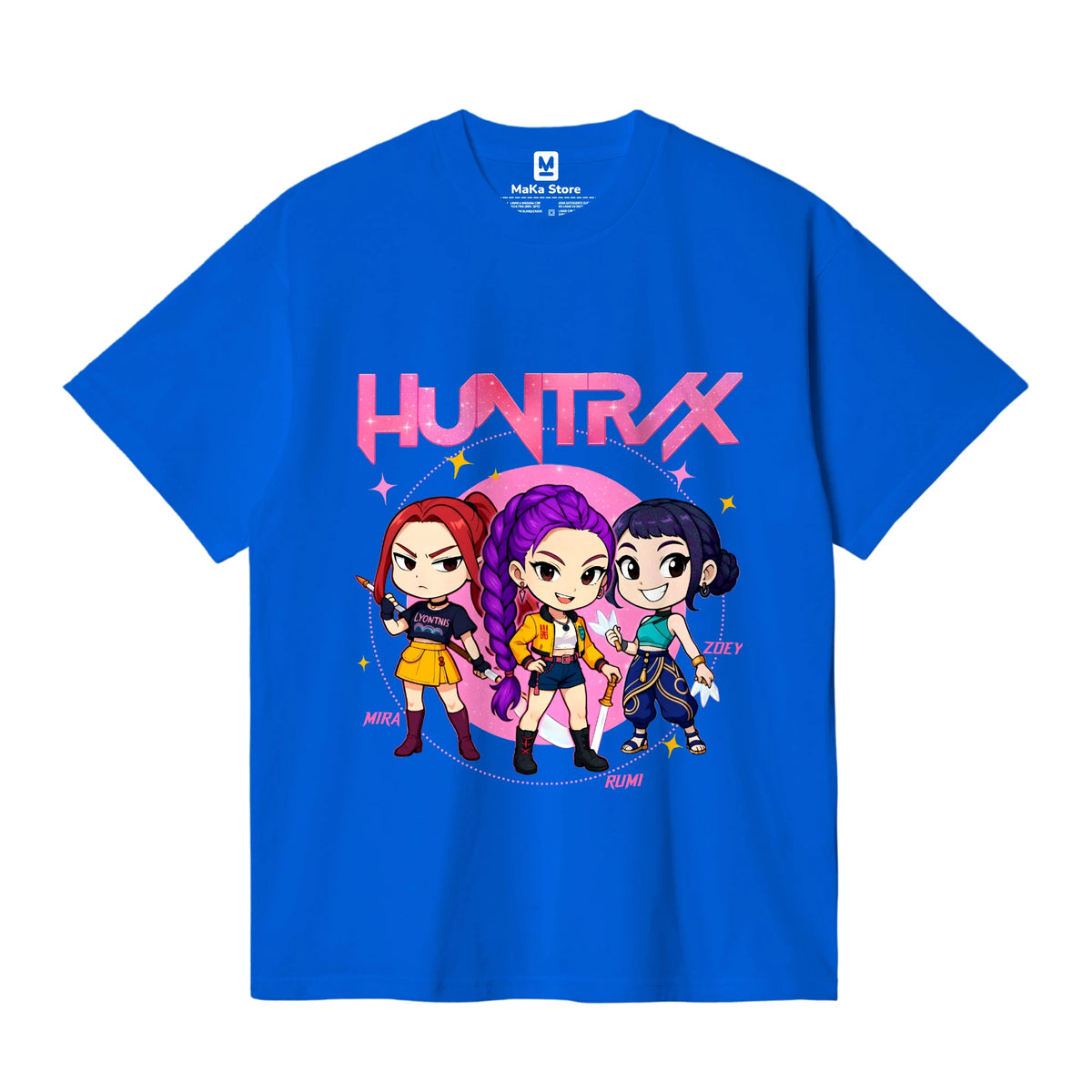 Polo Mini Guerreras K-Pop (Demon Hunters - Huntrix) — Azul
