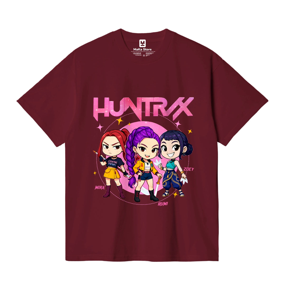Polo Mini Guerreras K-Pop (Demon Hunters - Huntrix) — Burdeos