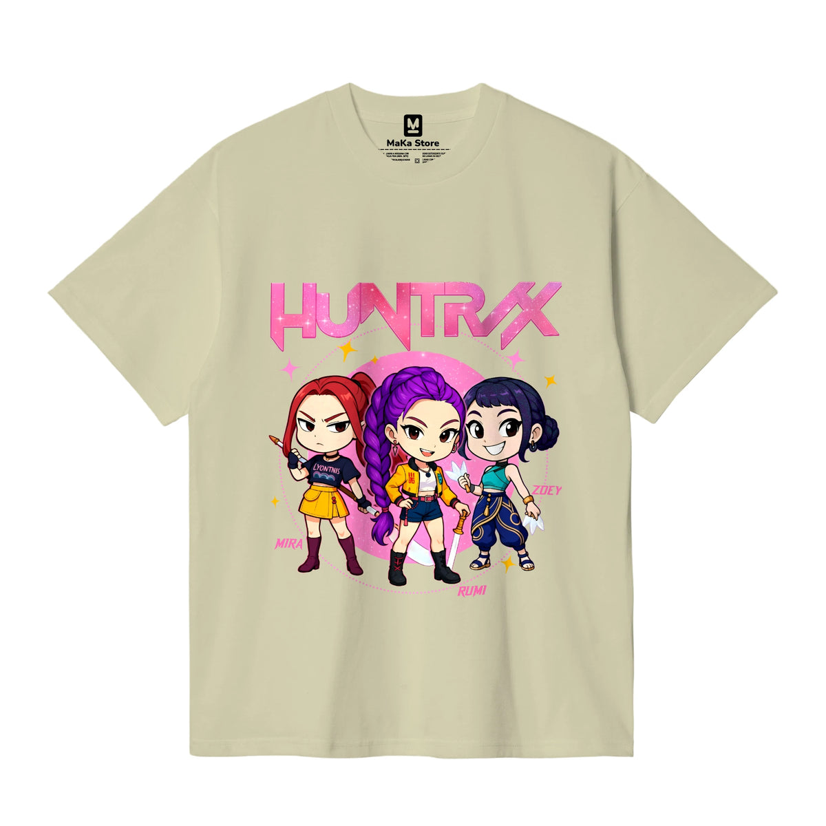 Polo Mini Guerreras K-Pop (Demon Hunters - Huntrix) — Crema
