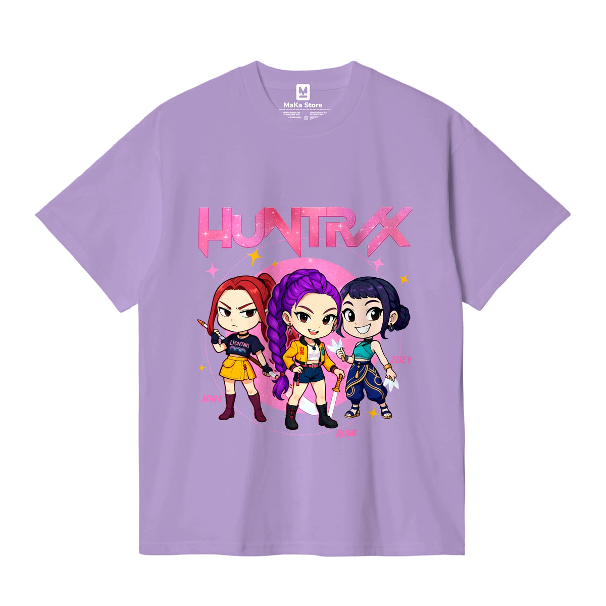 Polo Mini Guerreras K-Pop (Demon Hunters - Huntrix) — Lila