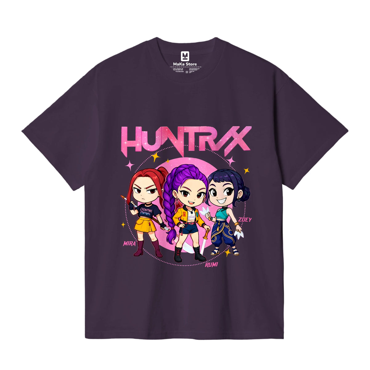 Polo Mini Guerreras K-Pop (Demon Hunters - Huntrix) — Morado