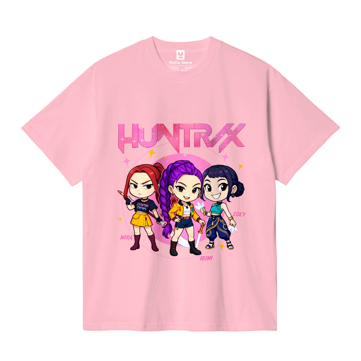 Polo Mini Guerreras K-Pop (Demon Hunters - Huntrix) — Rosa