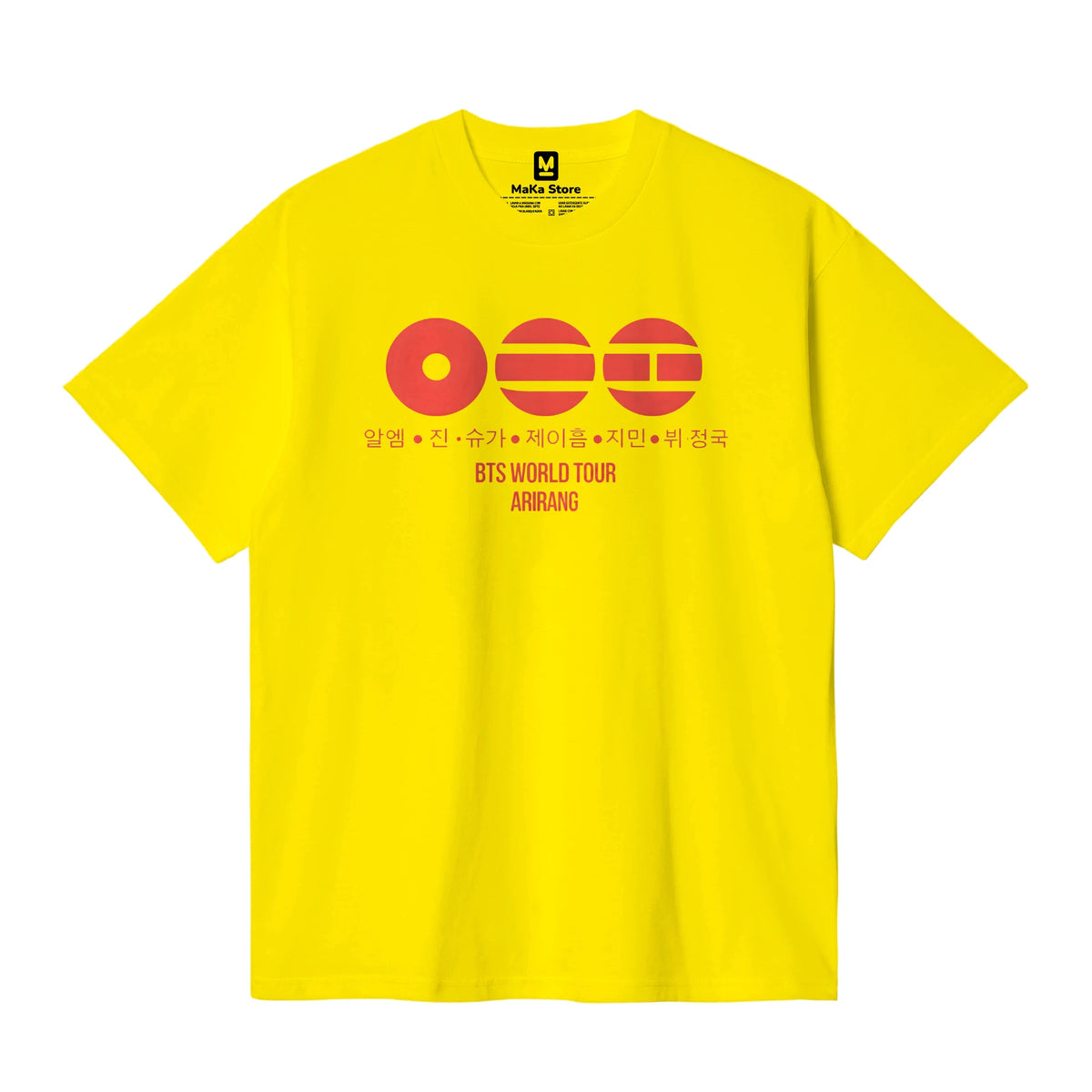 Polo Arirang BTS - Modelo 1 — Amarillo