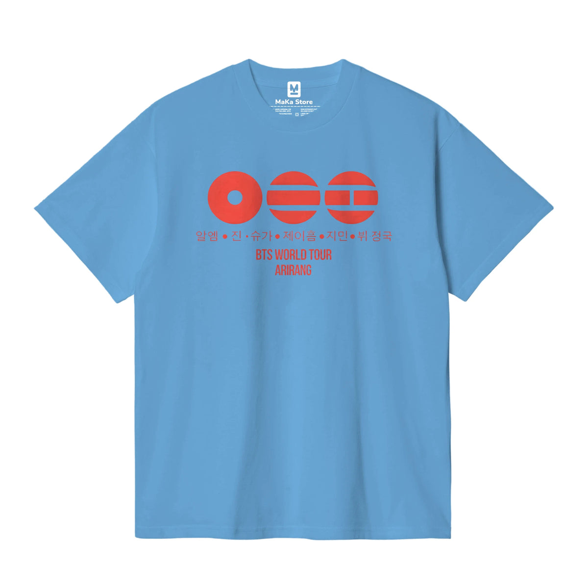 Polo Arirang BTS - Modelo 1 — Azul Claro