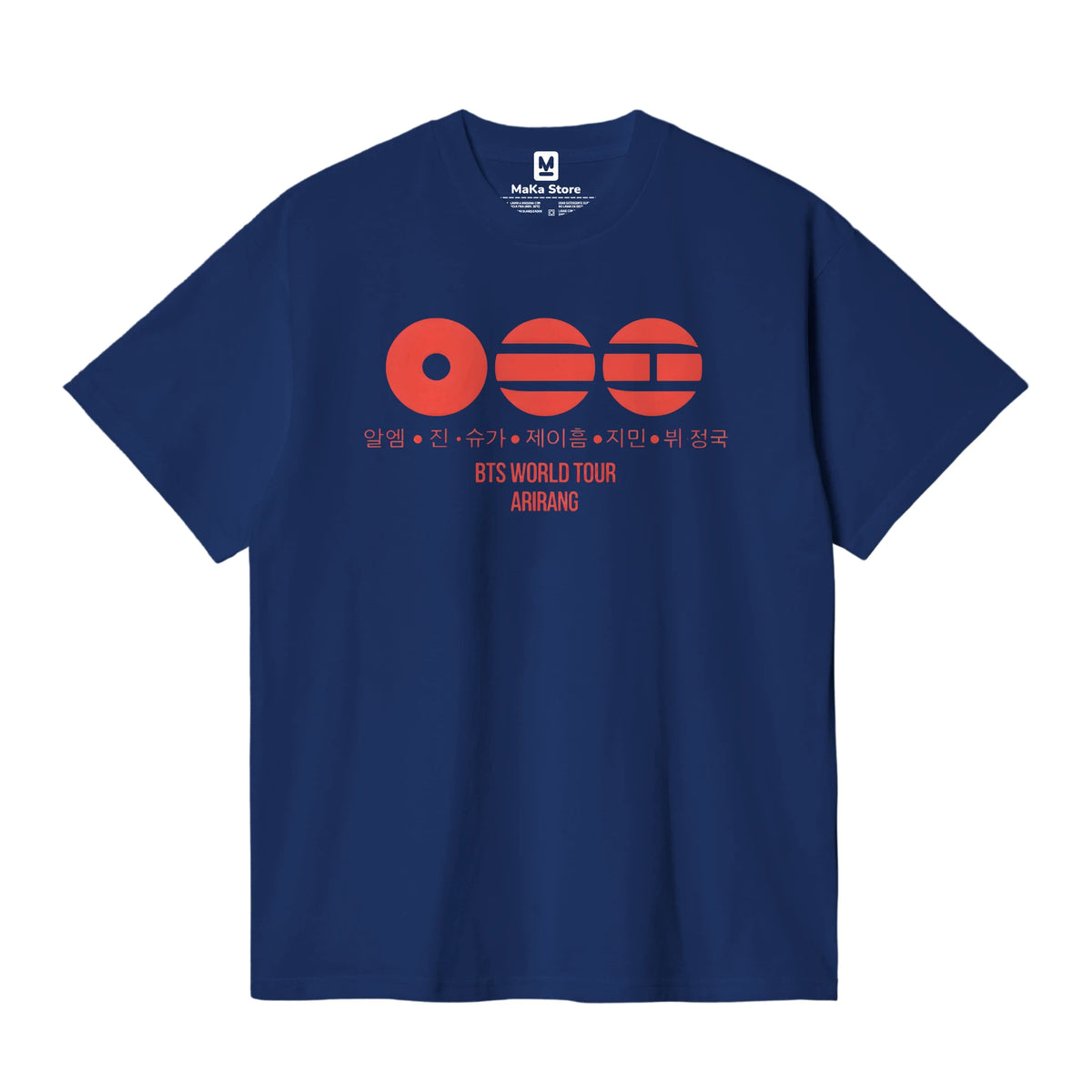 Polo Arirang BTS - Modelo 1 — Azul Oscuro