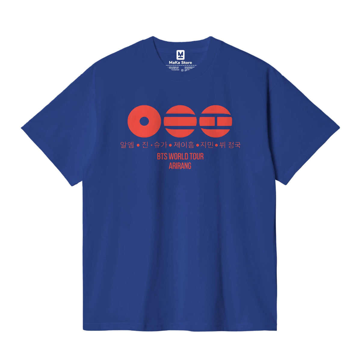 Polo Arirang BTS - Modelo 1 — Azul Royal