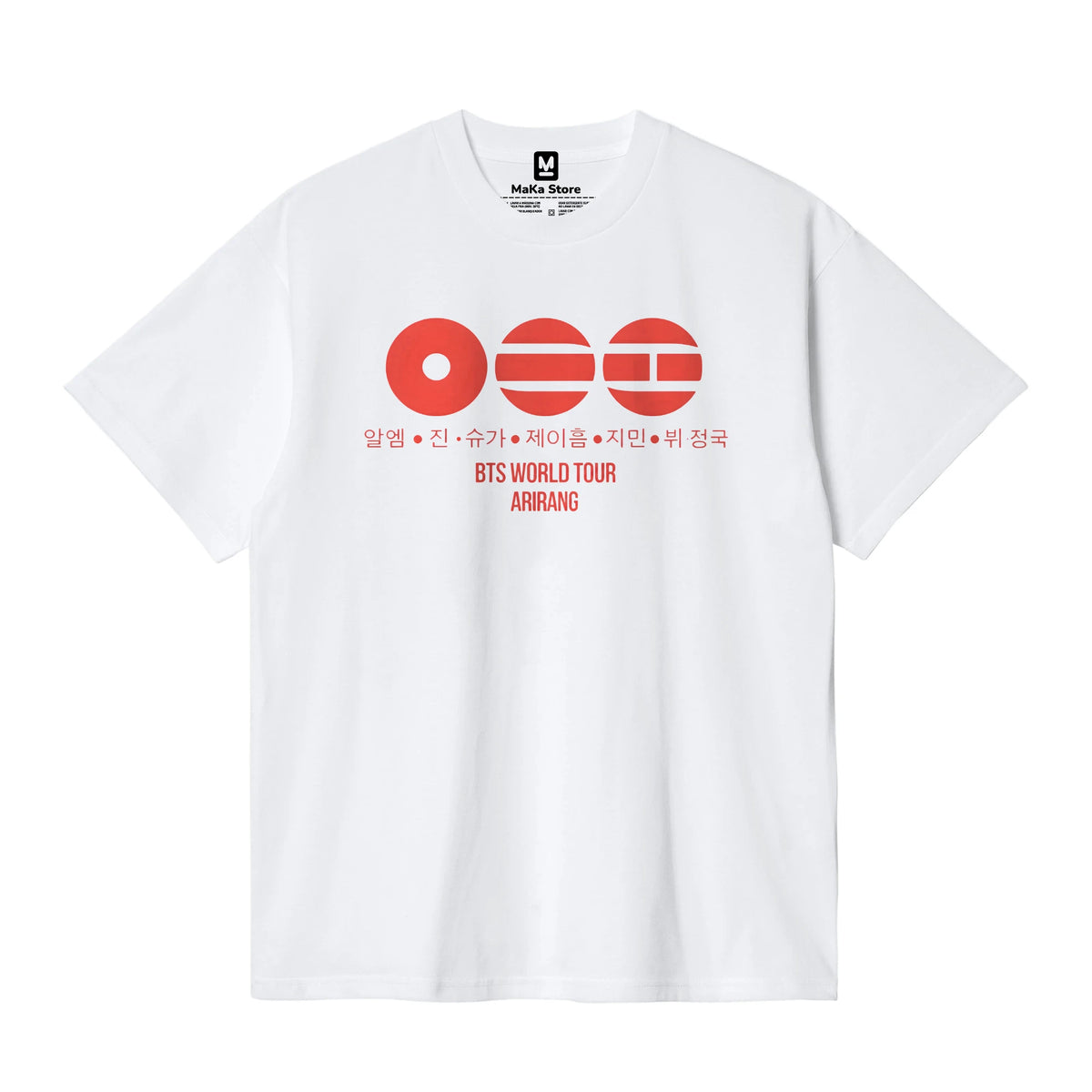 Polo Arirang BTS - Modelo 1 — Blanco