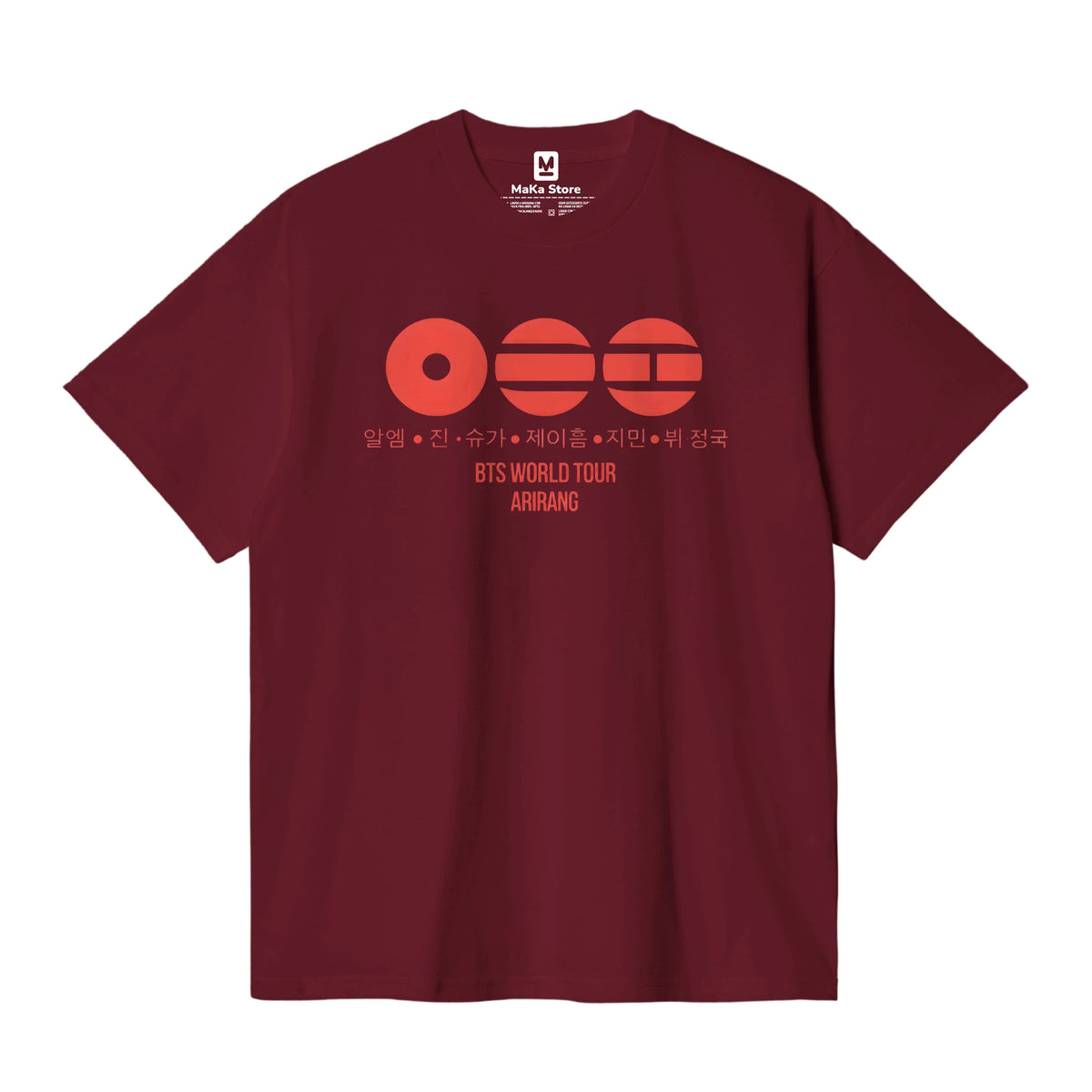 Polo Arirang BTS - Modelo 1 — Burdeos