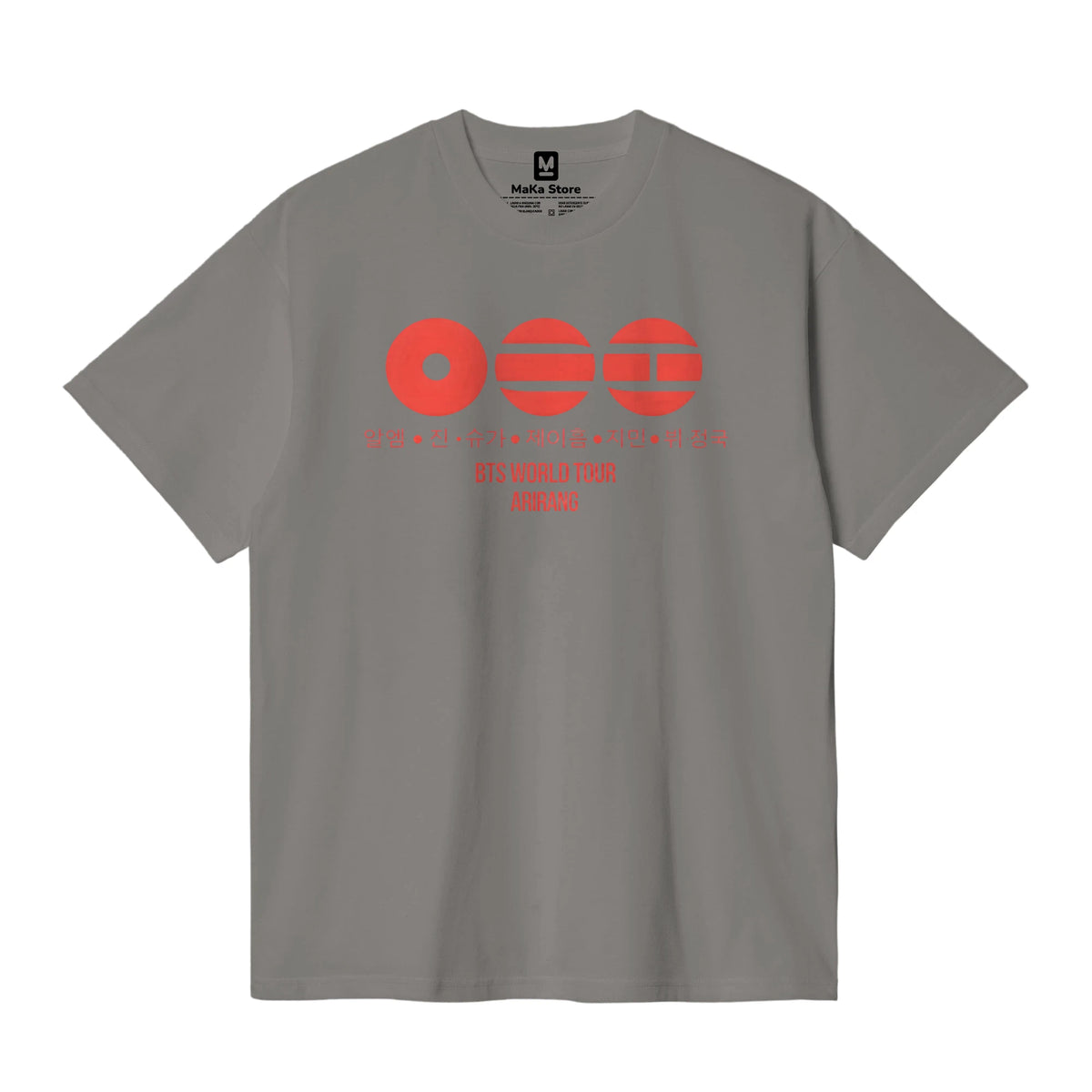 Polo Arirang BTS - Modelo 1 — Gris Claro
