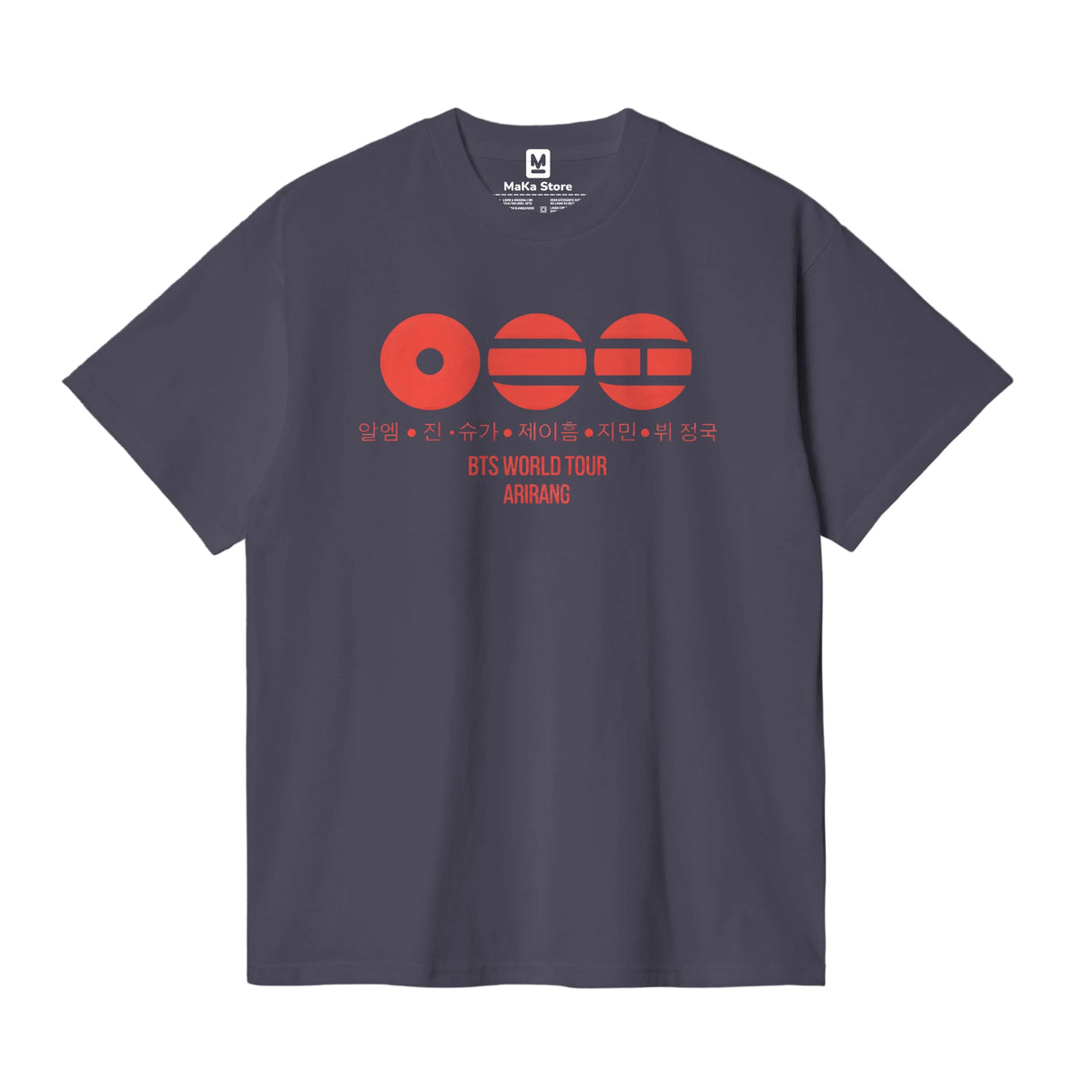 Polo Arirang BTS - Modelo 1 — Gris Oscuro