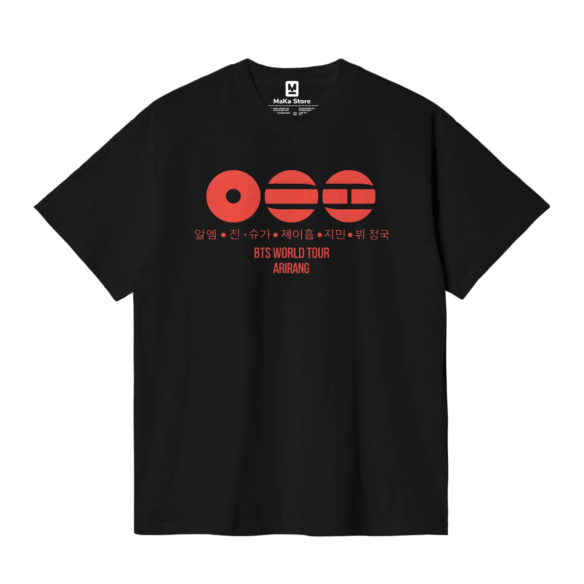 Polo Arirang BTS - Modelo 1 — Negro
