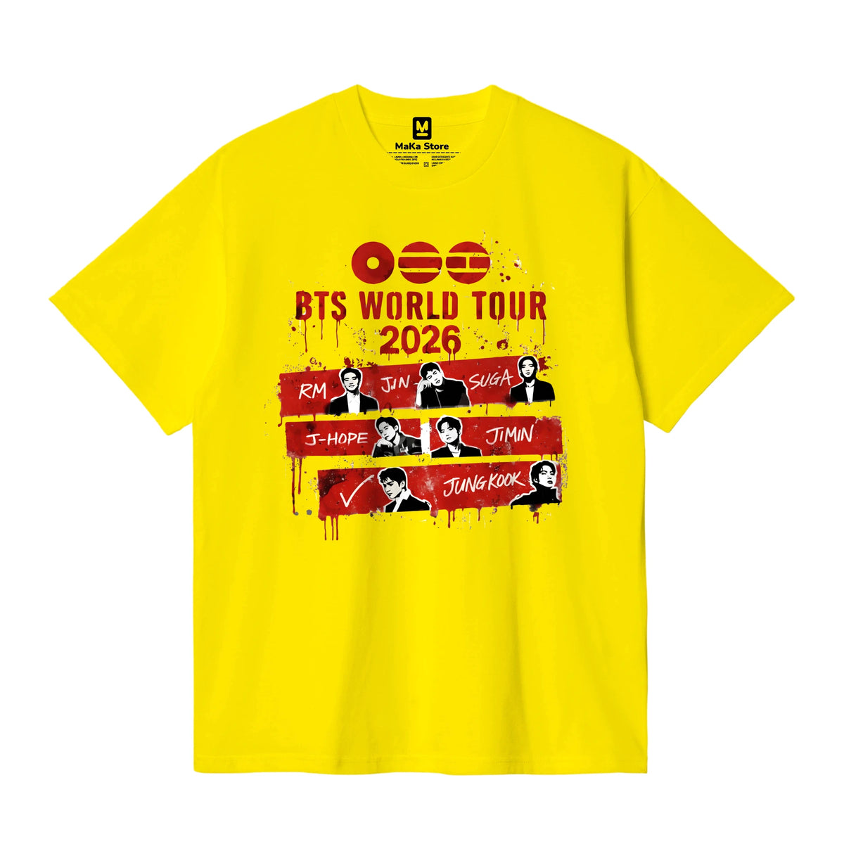 Polo Arirang BTS - Modelo 2 — Amarillo