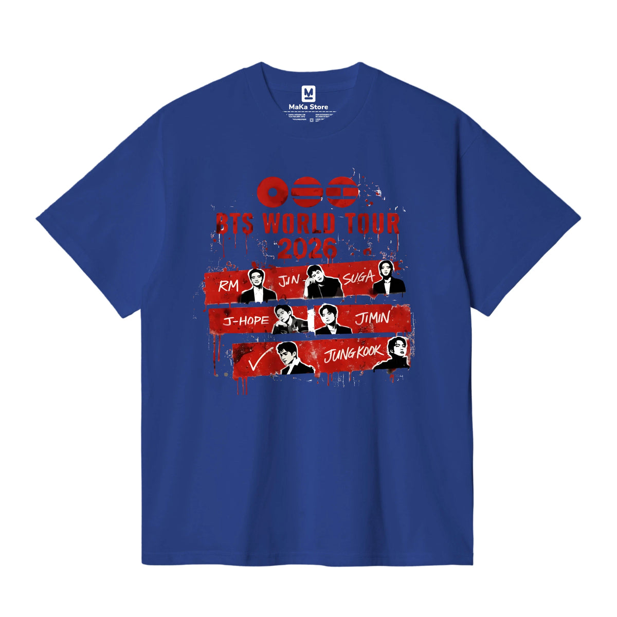 Polo Arirang BTS - Modelo 2 — Azul Royal