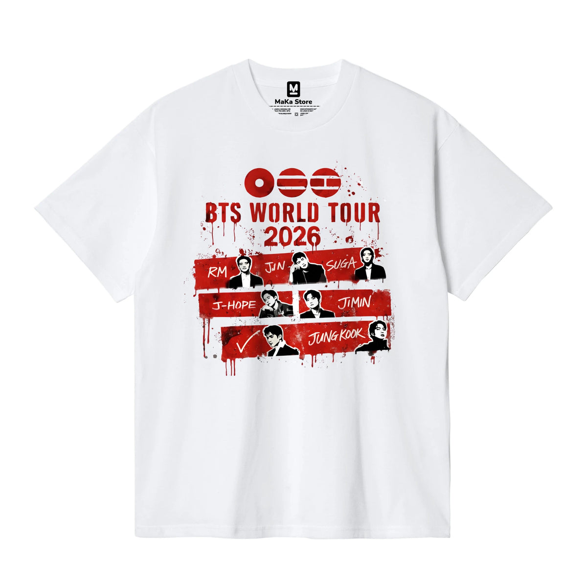 Polo Arirang BTS - Modelo 2 — Blanco