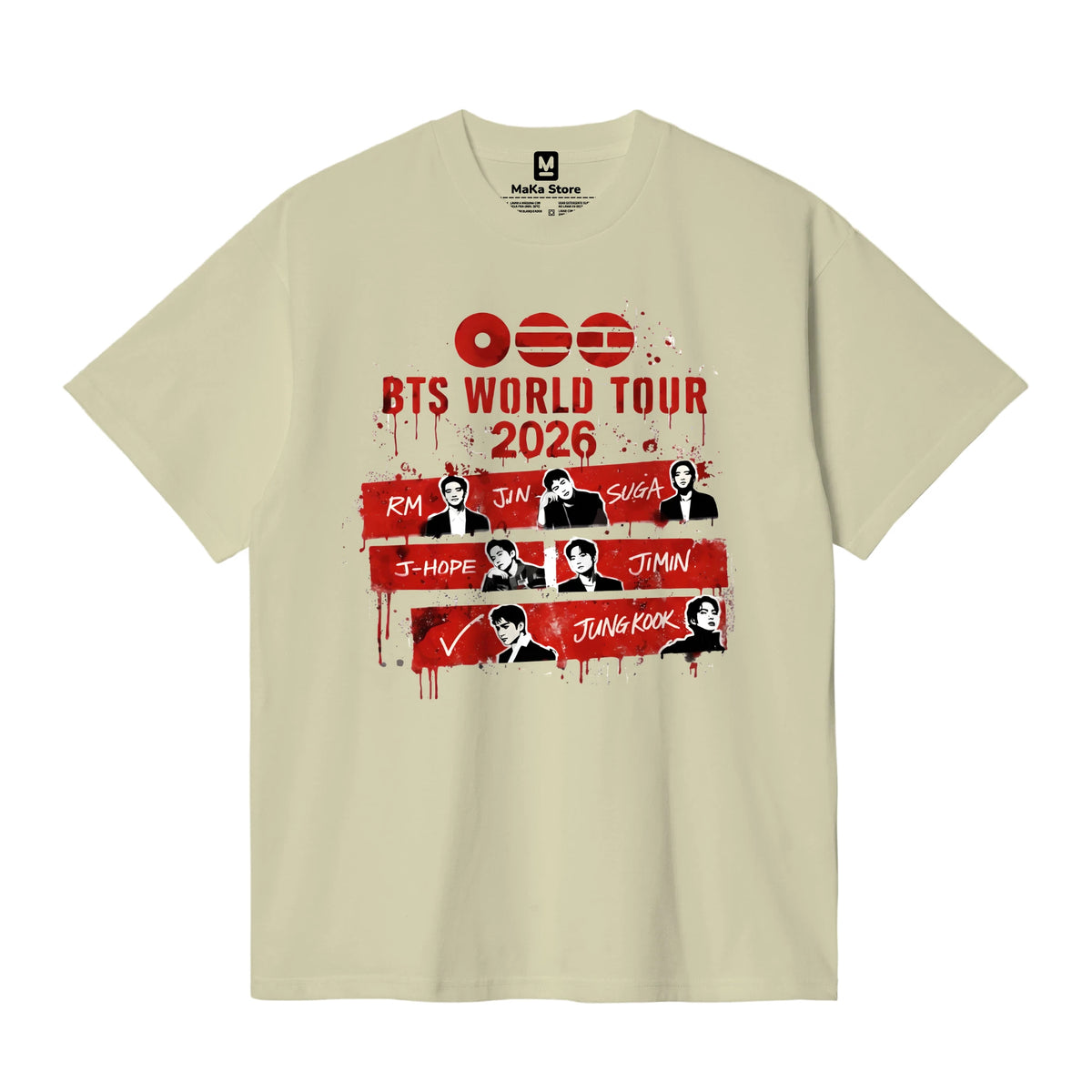 Polo Arirang BTS - Modelo 2 — Crema