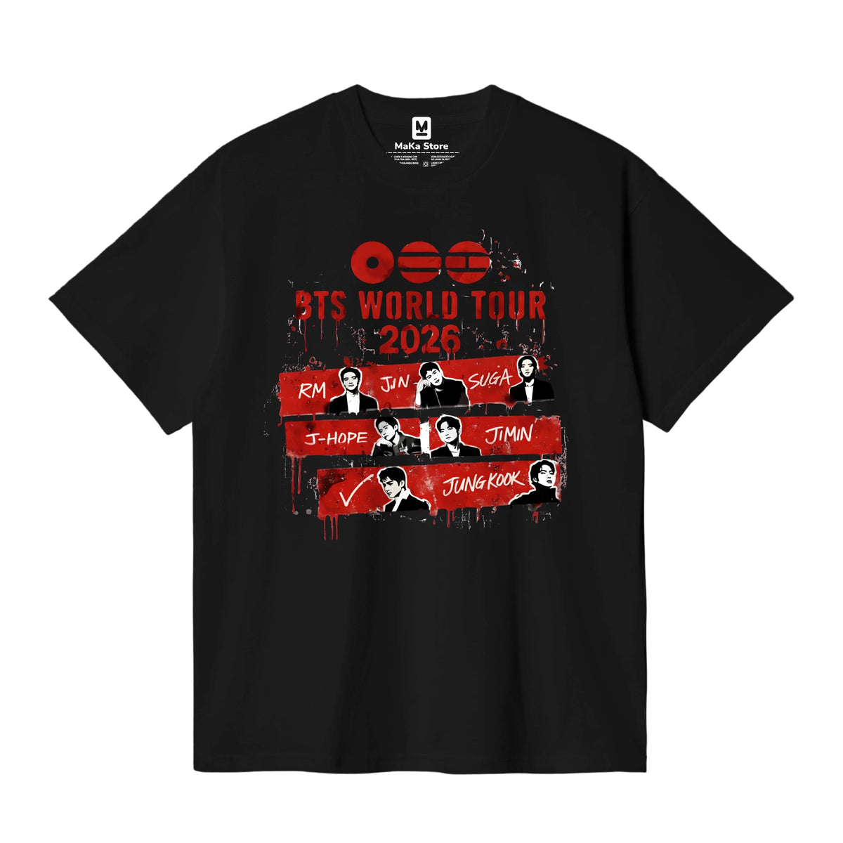 Polo Arirang BTS - Modelo 2 — Negro