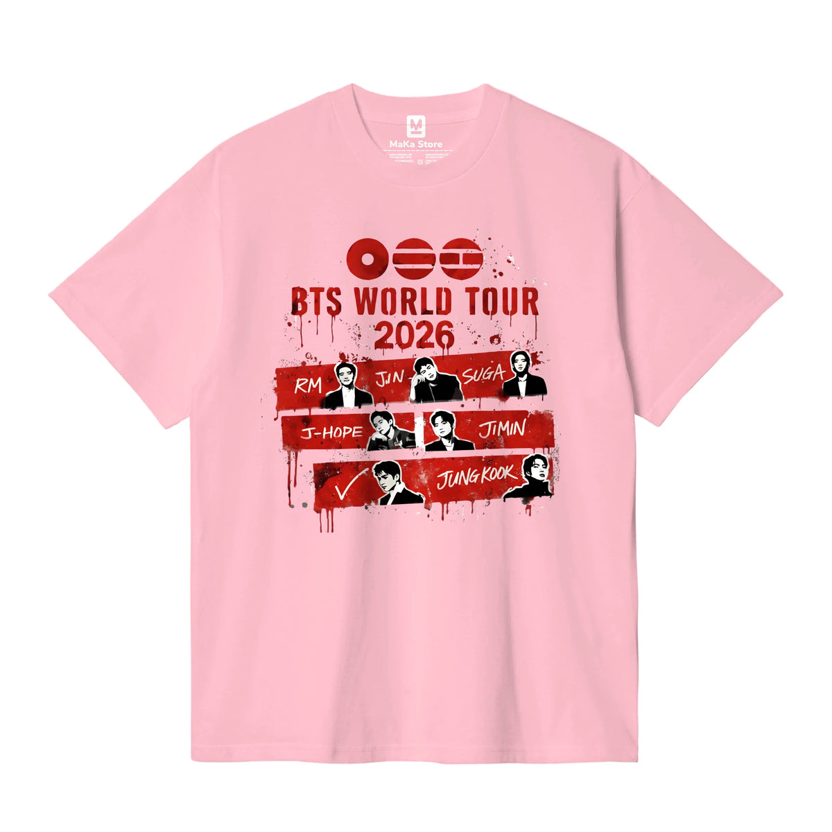 Polo Arirang BTS - Modelo 2 — Rosa