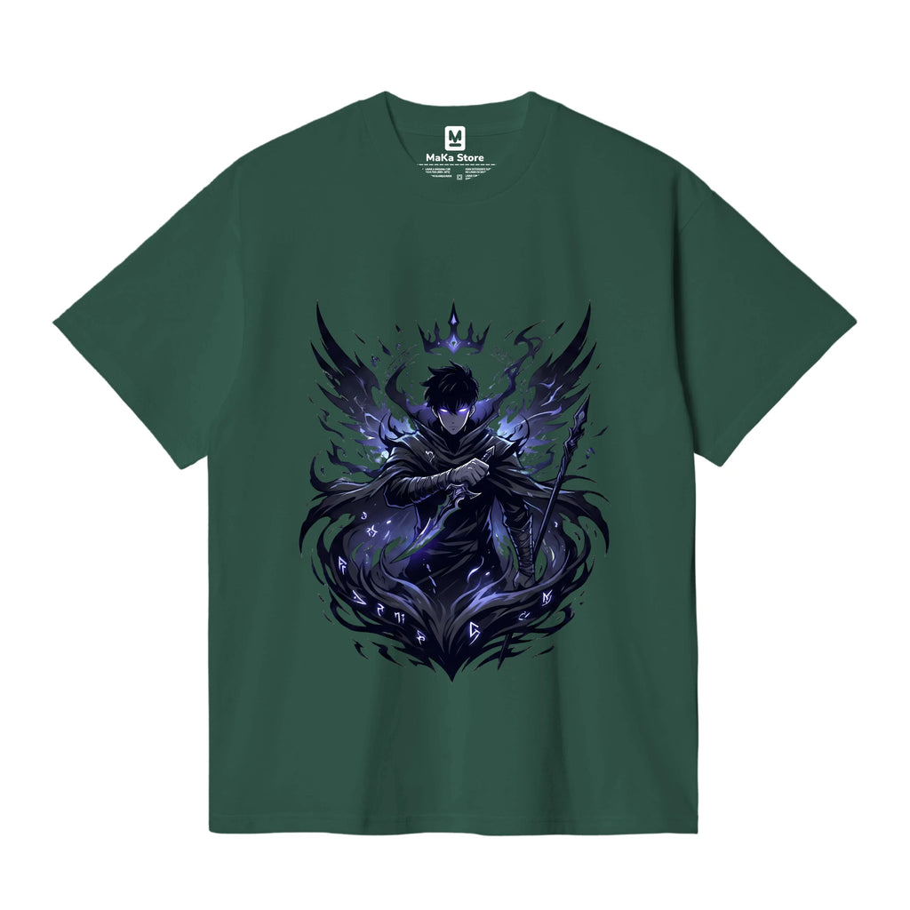 Polo Sung Jin-woo - Shadow Monarch — Verde Oscuro