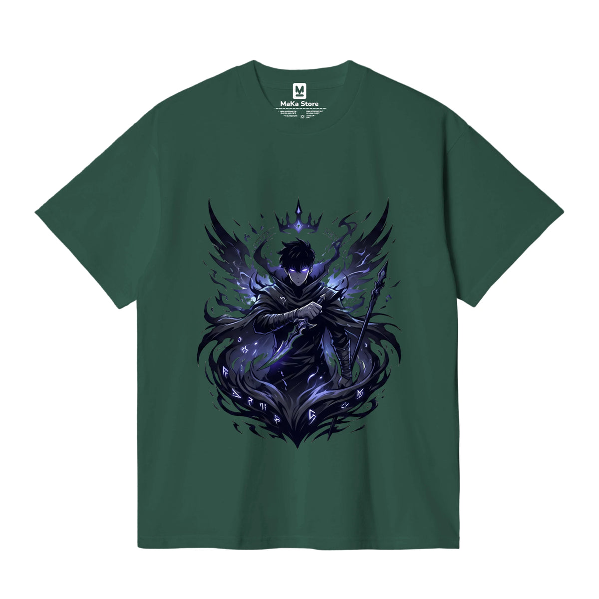 Polo Sung Jin-woo - Shadow Monarch — Verde Oscuro