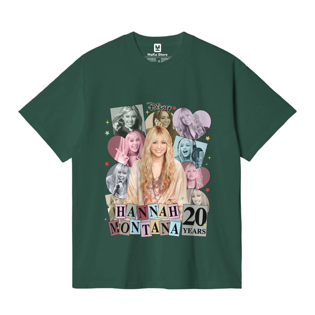 Polo Hannah Montana 20 años — Verde Oscuro