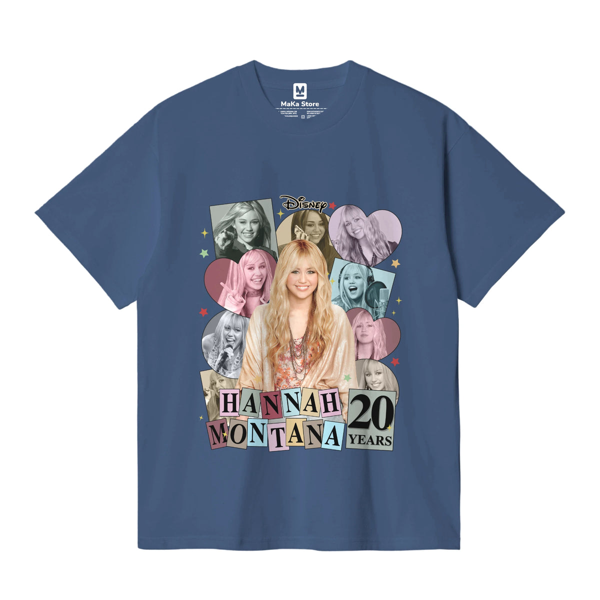 Polo Hannah Montana 20 años — Azul Acero