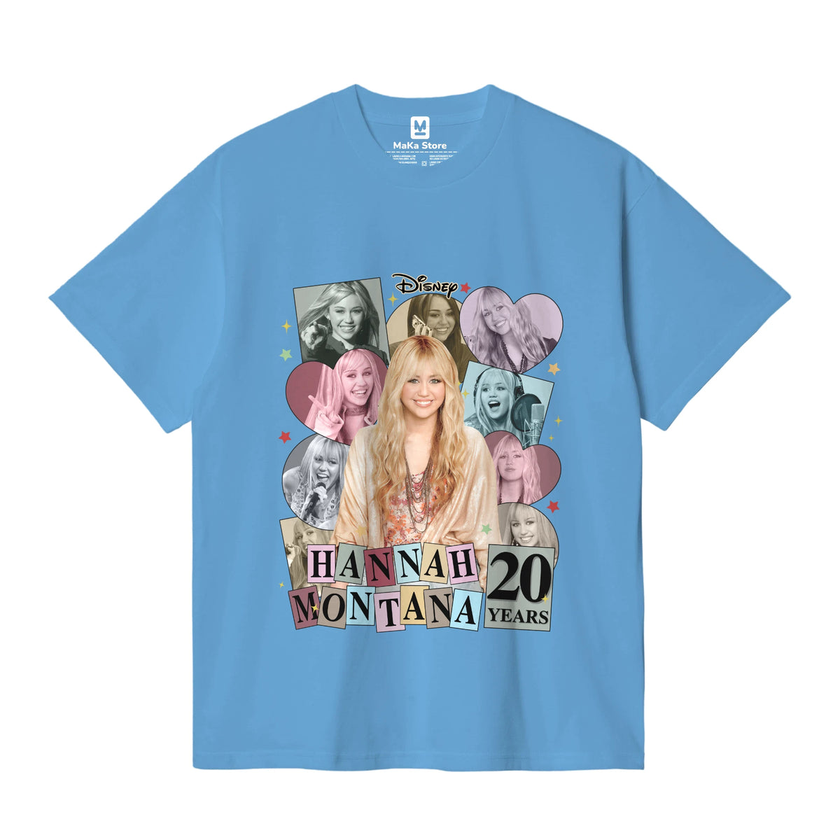 Polo Hannah Montana 20 años — Azul Claro