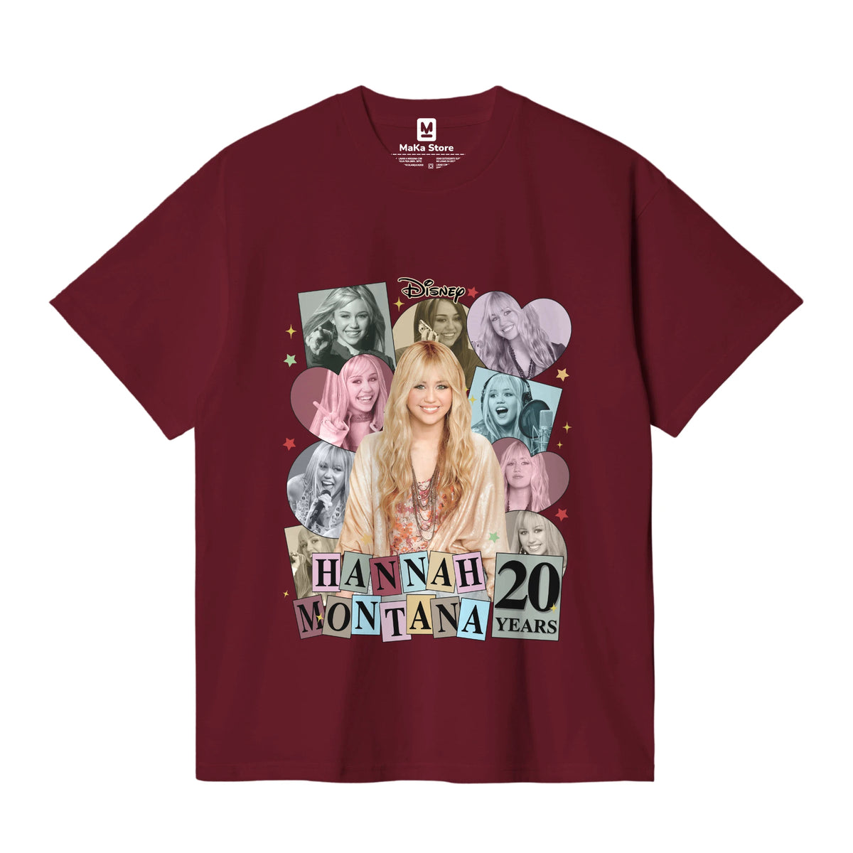 Polo Hannah Montana 20 años — Burdeos